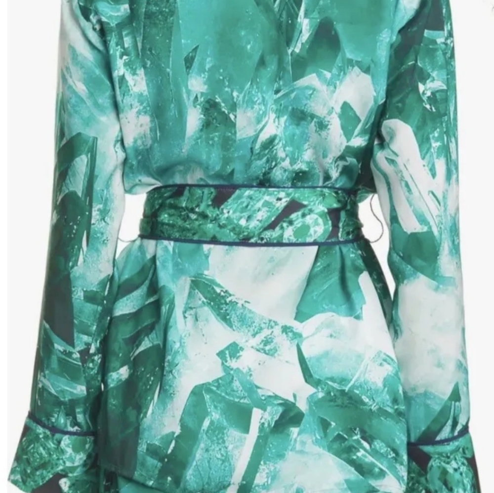Le Superbe Staycation Top in Emerald Quartz Size 13 Revolve WITHOUT BELT - Picture 3 of 8